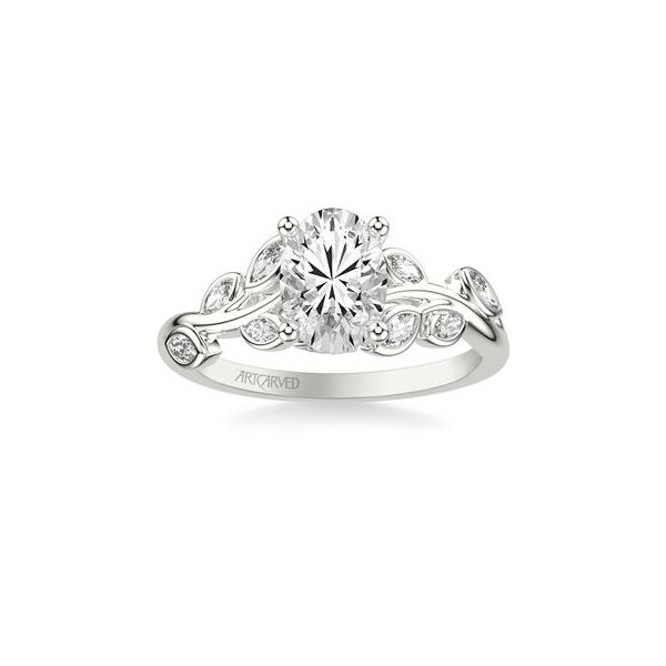 Diamond Semi-Mount Engagement Ring ArtCarved Image 2 The Ring Austin Round Rock, TX