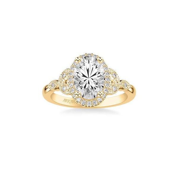 Halo Engagement Ring Image 2 The Ring Austin Round Rock, TX