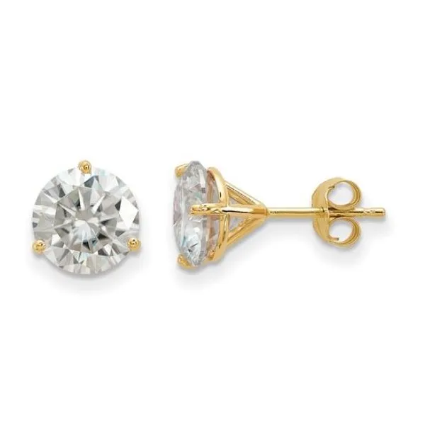 1.00CTW 14K YG Lab Grown Diamond Stud Earrings The Ring Austin Round Rock, TX