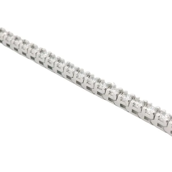 4.00CTW 14KT WG Lab Grown Tennis Bracelet 7'' Image 2 The Ring Austin Round Rock, TX