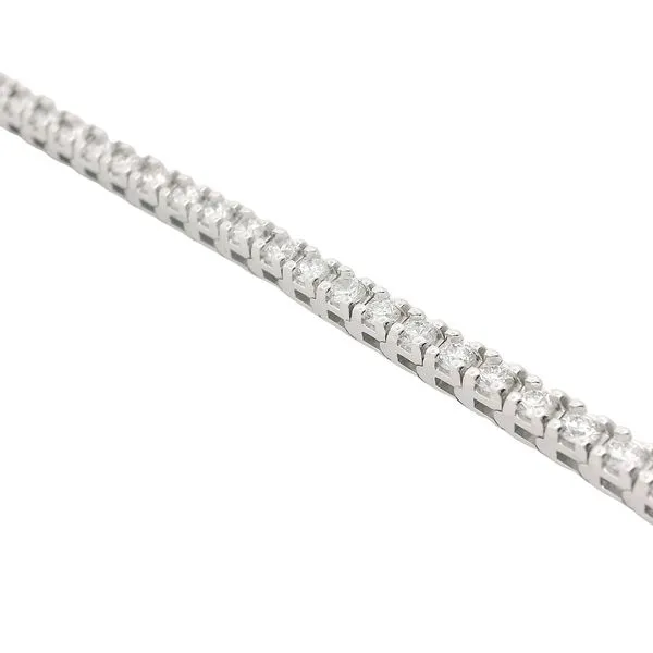 4.00CTW 14KT WG Lab Grown Tennis Bracelet 7'' The Ring Austin Round Rock, TX