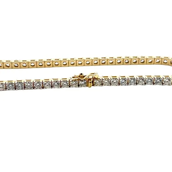 5.00CTW 14K YG Round Lab Grown Diamond Tennis Bracelet Image 3 The Ring Austin Round Rock, TX