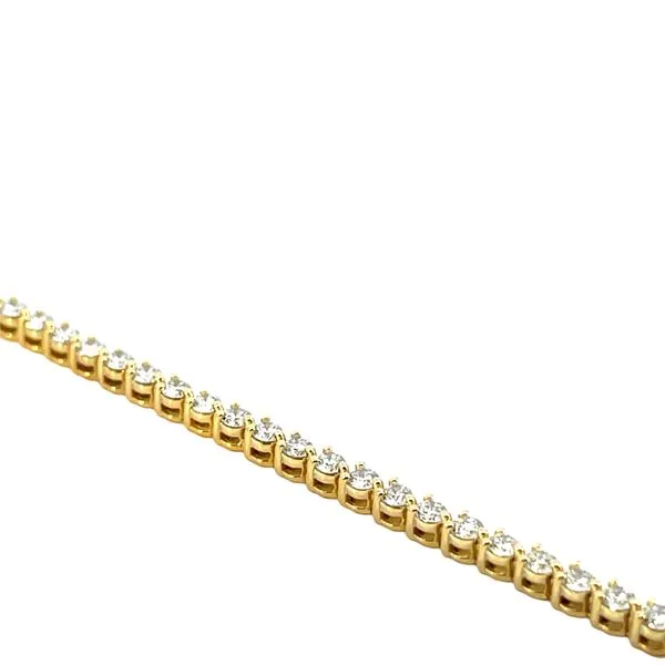 3.00CTW 14K YG Lab Grown Round Diamond 3 Prong Tennis Bracelet Image 2 The Ring Austin Round Rock, TX
