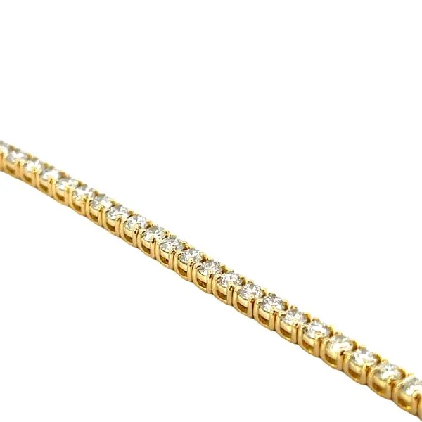 4.00CTW 14K YG Lab Grown Round Diamond Tennis Bracelet 7'' Image 2 The Ring Austin Round Rock, TX