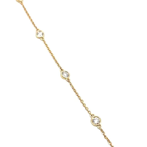 1/2CTW 14K YG Lab Grown Round Diamond Bezel Set Diamonds By The Yard Bracelet The Ring Austin Round Rock, TX