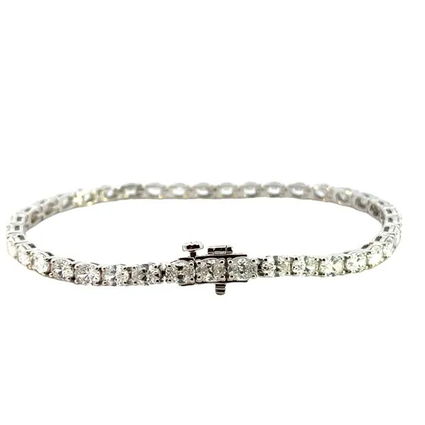 6 5/8CTW 14K WG Lab Grown Oval Tennis Bracelet Image 5 The Ring Austin Round Rock, TX