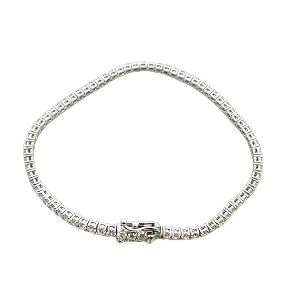 3.00CTW 14K WG Lab Grown Round Diamond Tennis Bracelet Image 3 The Ring Austin Round Rock, TX