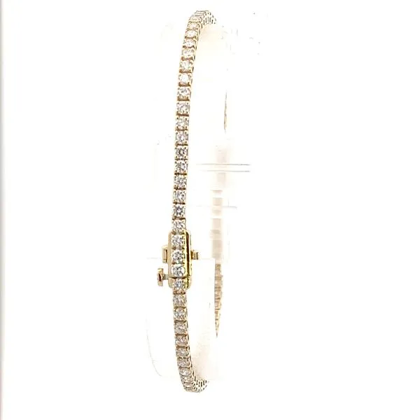 3.00CTW 14K YG Lab Grown Round Diamond 4 Prong Tennis Bracelet The Ring Austin Round Rock, TX