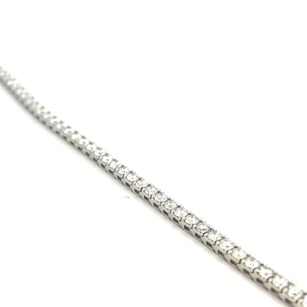 5.00CTW 14K WG LG Round Diamond 4 Prong Tennis Bracelet 7'' Image 2 The Ring Austin Round Rock, TX