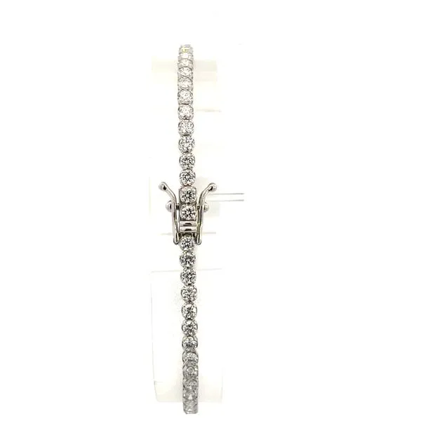 3.00CTW 14K White Gold Lab Grown Round Diamond 4 Prong Light Weight Tennis Bracelet Image 3 The Ring Austin Round Rock, TX