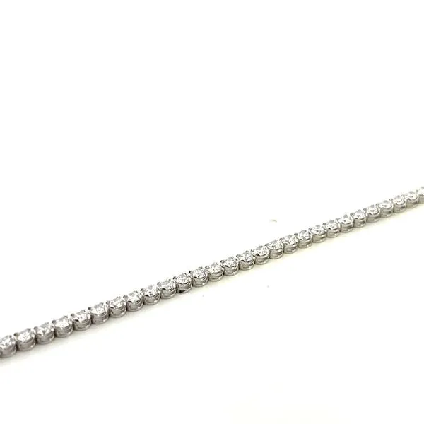 3.00CTW 14K White Gold Lab Grown Round Diamond 4 Prong Light Weight Tennis Bracelet Image 5 The Ring Austin Round Rock, TX