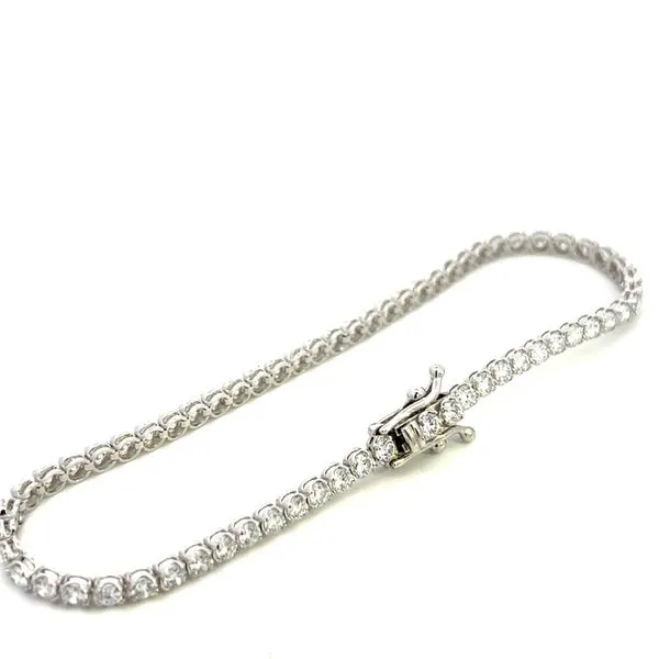 5.00CTW 14K White Gold Lab Grown Round Diamond 4 Prong Light Weight Tennis Bracelet Image 2 The Ring Austin Round Rock, TX