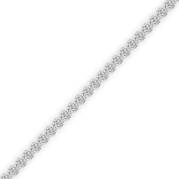 9.00CTW 14K WG LG Round Diamond Bare Set Tennis Bracelet 7'' Image 3 The Ring Austin Round Rock, TX