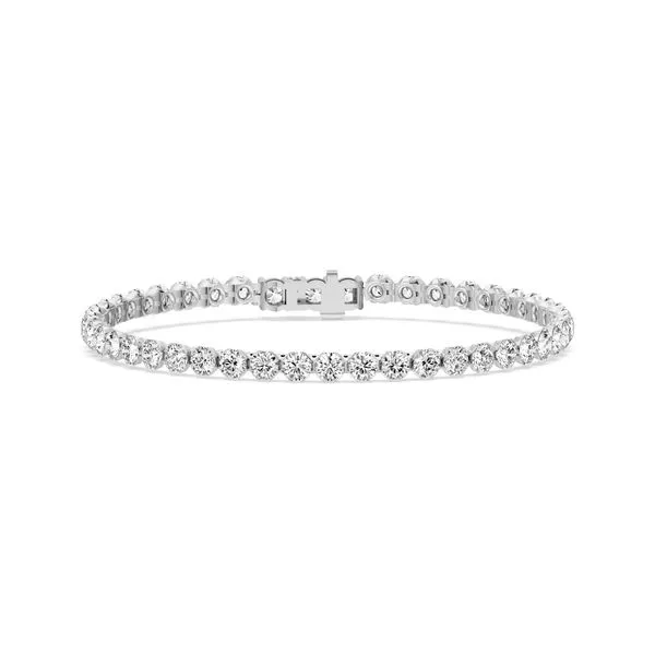 9.00CTW 14K WG LG Round Diamond Bare Set Tennis Bracelet 7'' The Ring Austin Round Rock, TX