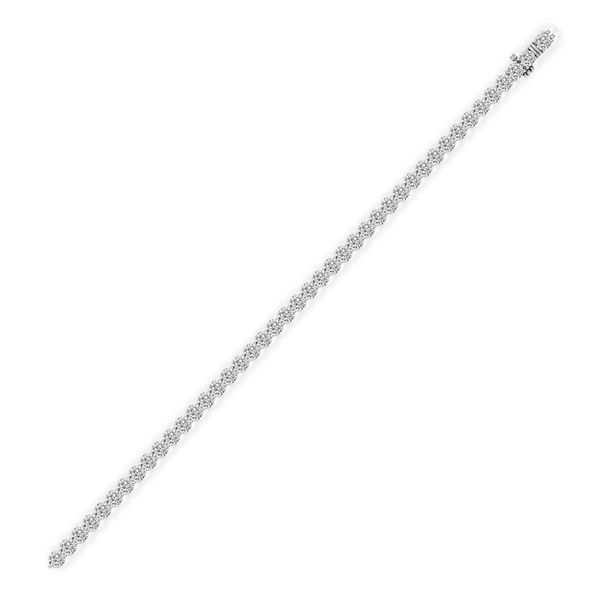 9.00CTW 14K WG LG Round Diamond Bare Set Tennis Bracelet 7'' Image 2 The Ring Austin Round Rock, TX