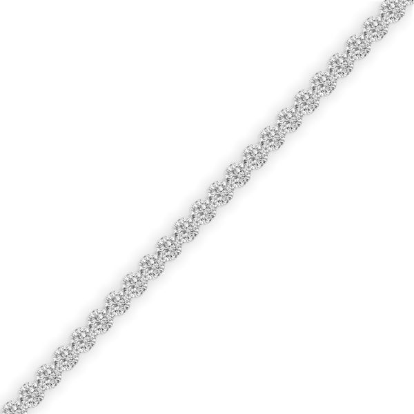 9.00CTW 14K WG LG Round Diamond Bare Set Tennis Bracelet 7'' Image 3 The Ring Austin Round Rock, TX