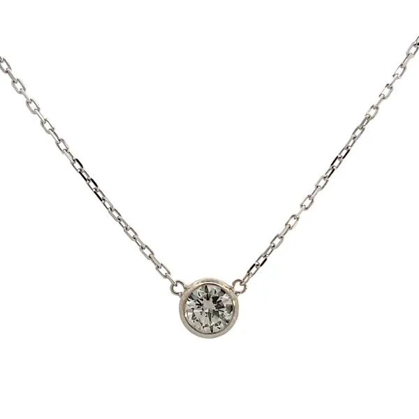 1.19CT 14K WG Bezel Set With LG Round I,VS1 IDXX Diamond Cut Cable Chain Necklace 18'' The Ring Austin Round Rock, TX