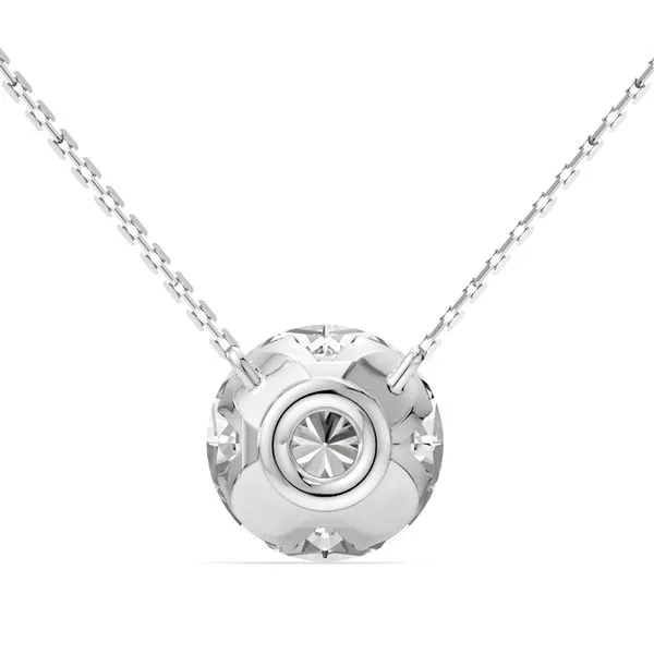 2.00CTW 14K WG LG Round Bare Set Stationary Pendant Necklace Image 4 The Ring Austin Round Rock, TX