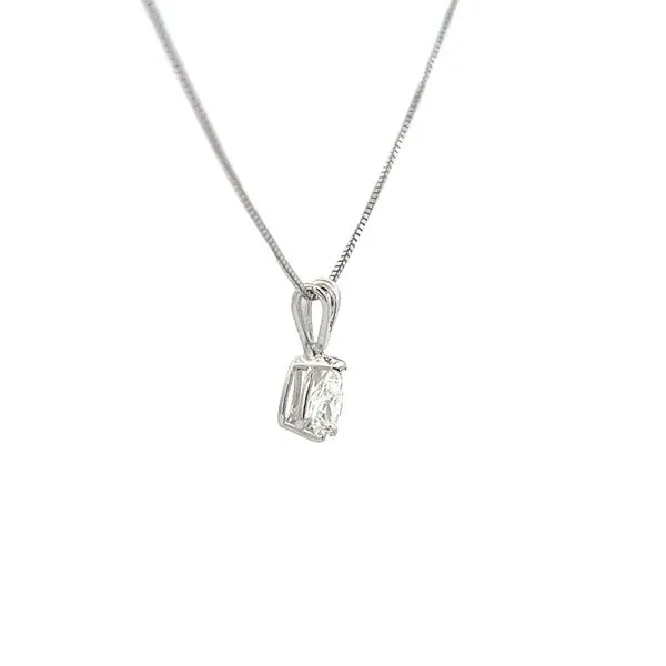 1/4CTW 14K WG Mined Diamond I-J,SI Pear Basket Pendent Image 2 The Ring Austin Round Rock, TX