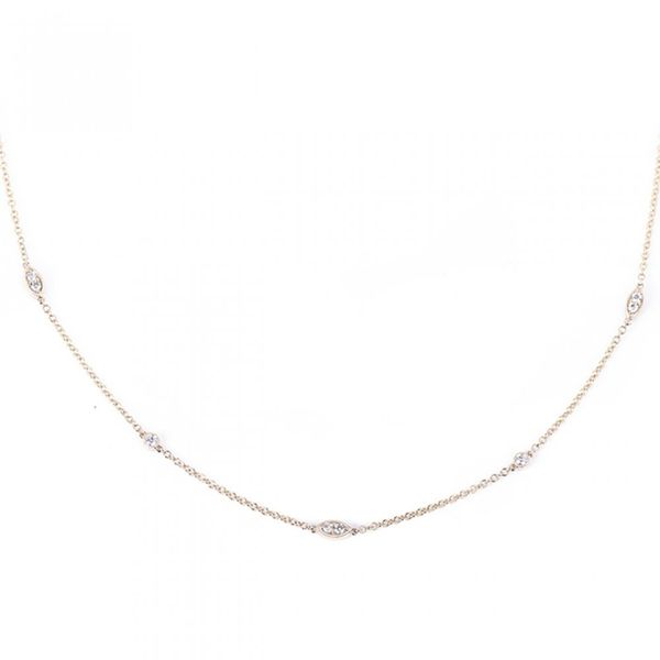 3/8CTW 14K YG Mined Diamond 11 station Necklace The Ring Austin Round Rock, TX