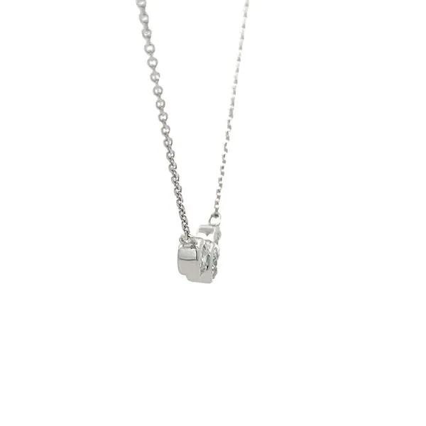 1/2CTW 14K WG 3 Stone Round Mined Diamond Necklace Image 3 The Ring Austin Round Rock, TX