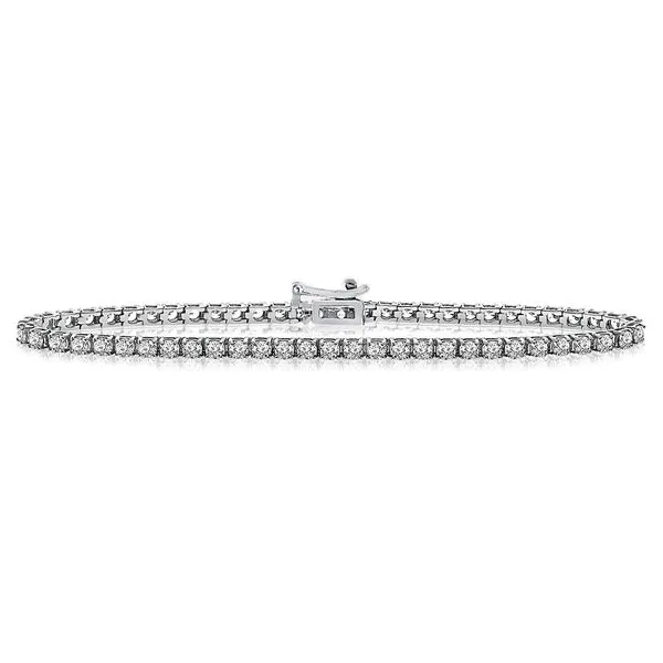 2.00CTW 14K WG Mined Diamond Tennis Bracelet The Ring Austin Round Rock, TX