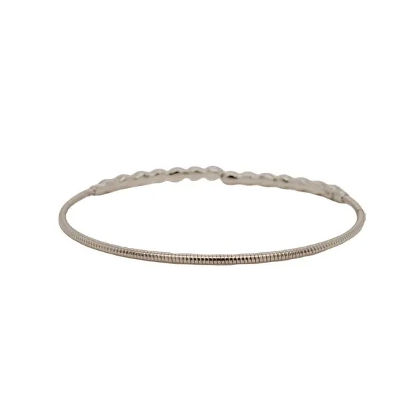 1/2CTW 14K WG Open Split Mill Grain Mined Diamond Cuff Bracelet Image 3 The Ring Austin Round Rock, TX