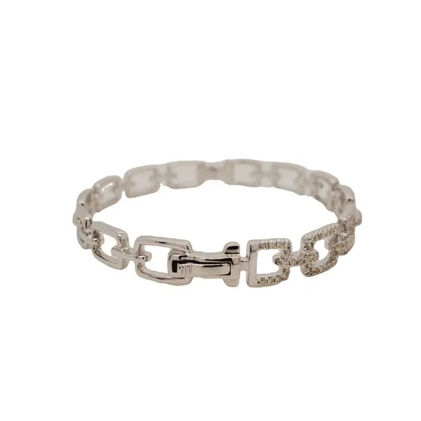 7/8CTW 14K WG Chain link Mined diamond Bracelet Image 2 The Ring Austin Round Rock, TX