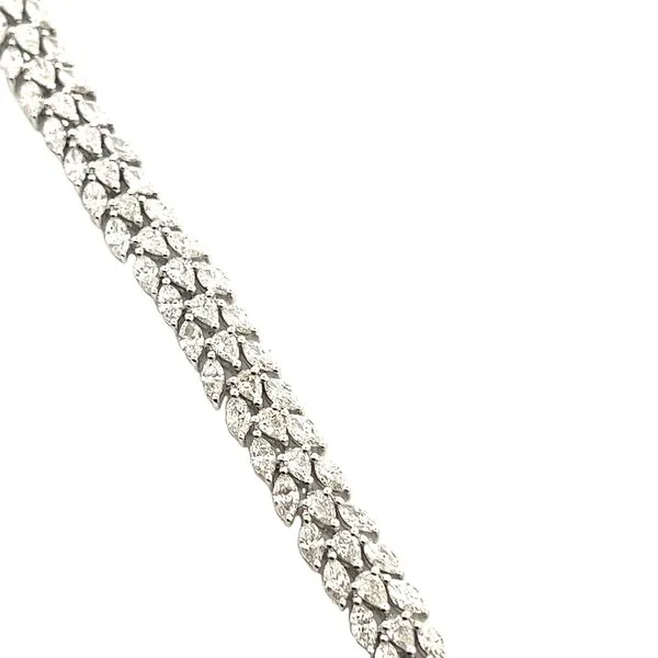 8.21CTW 14K White Gold Mined Diamond Pear Center With Marquise On Sides Tennis Bracelet Image 2 The Ring Austin Round Rock, TX