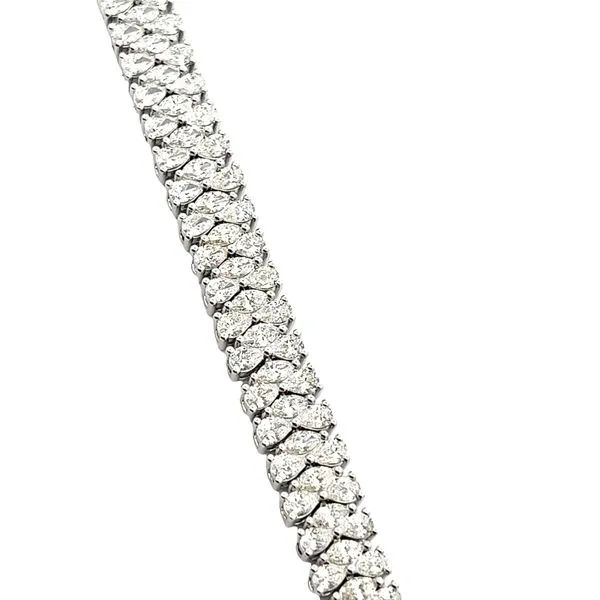 9.11CTW 14K White Gold Mined Marquise Center With Marquise on Either Side Diamond Tennis Bracelet The Ring Austin Round Rock, TX