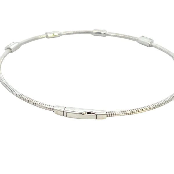 1/5CTW 14K WG Mined Diamond Accented Flex Bracelet Image 3 The Ring Austin Round Rock, TX
