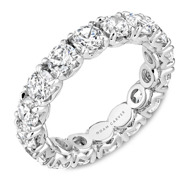 4CTW 14K WG Mined Diamond Round Cut Set East To West 4 Prong Eternity Band The Ring Austin Round Rock, TX