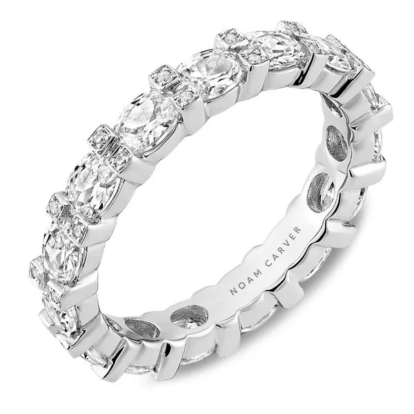 2 1/3CTW 14K WG Mined Diamond Oval Cut Set East To West Accented Shared Prong Eternity Band The Ring Austin Round Rock, TX
