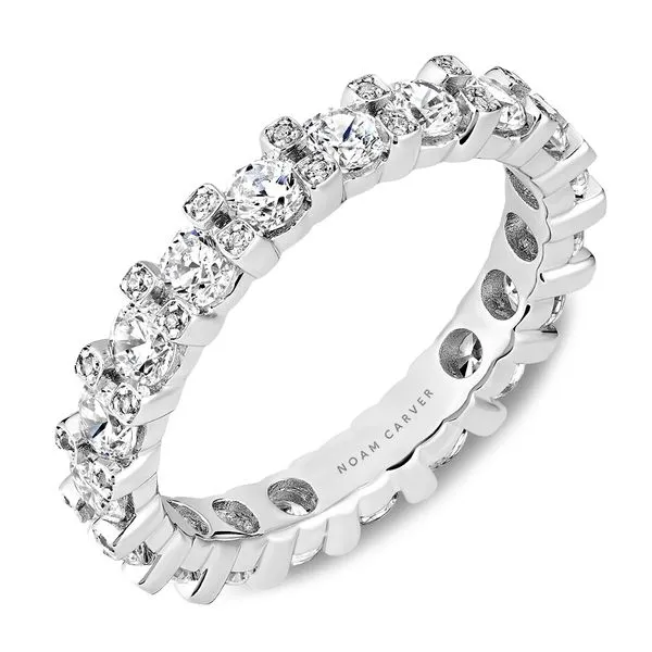 2CTW 14K WG Mined Diamond Round Cut Set East To West Accented Shared Prong Eternity Band The Ring Austin Round Rock, TX