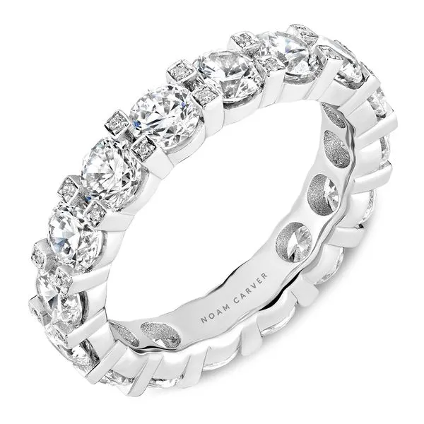 4 1/6CTW 14K WG Mined Diamond Round Cut Set East To West Accented Shared Prong Eternity Band The Ring Austin Round Rock, TX
