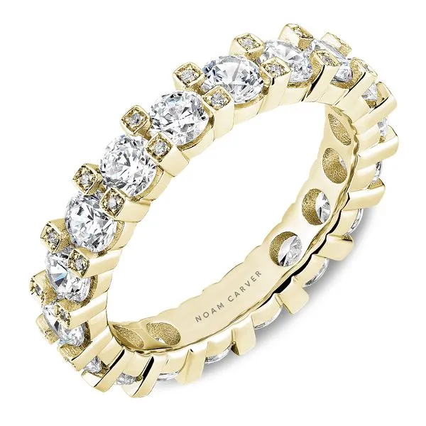 2 9/10CTW 14K YG Mined Diamond Round Cut Set East To West Accented Shared Prong Eternity Band The Ring Austin Round Rock, TX