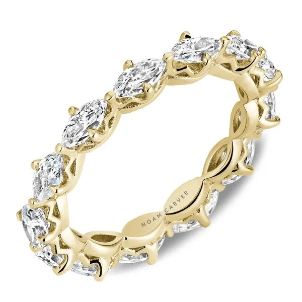 1 9/10CTW 14K YG Mined Diamond Marquis Cut Set East To West Shared Prong Eternity Band GH,SI The Ring Austin Round Rock, TX