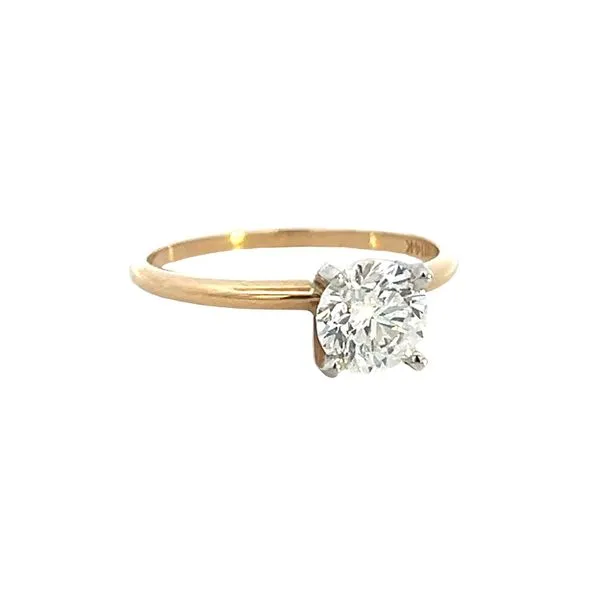 1.01CT 14K YG/WG  Round LG E VS2 Engagement Ring size 6.75 The Ring Austin Round Rock, TX