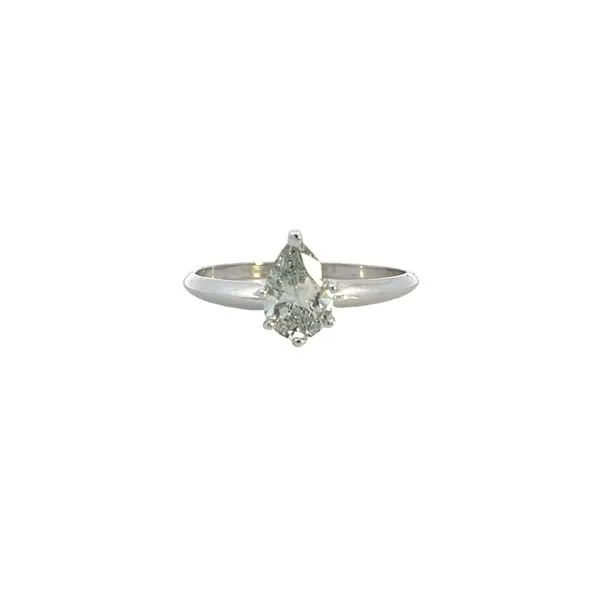 1.02CT 14K WG Lab Grown Pear Solitaire Engagement Ring The Ring Austin Round Rock, TX