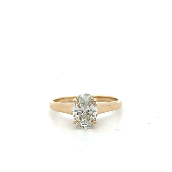 14K YG Cathedral Solitaire Engagement Ring size 7 Image 2 The Ring Austin Round Rock, TX