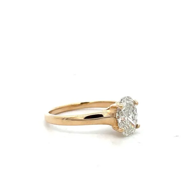 14K YG Cathedral Solitaire Engagement Ring size 7 Image 3 The Ring Austin Round Rock, TX