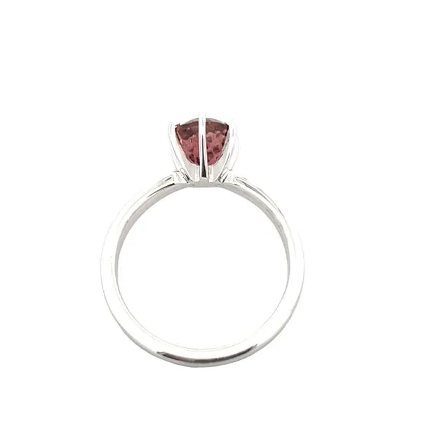 1 3/8CTW 14K WG Round Pink Tourmaline 6-Prong Solitaire Ring Image 3 The Ring Austin Round Rock, TX