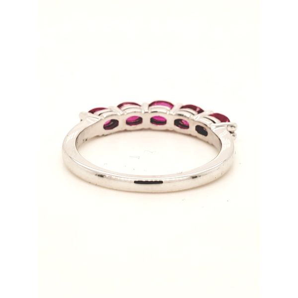 14K WG Natural Oval Ruby Band Image 2 The Ring Austin Round Rock, TX