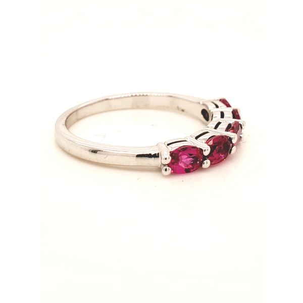 14K WG Natural Oval Ruby Band Image 3 The Ring Austin Round Rock, TX
