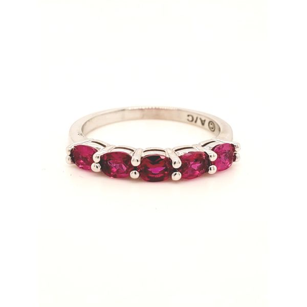14K WG Natural Oval Ruby Band The Ring Austin Round Rock, TX