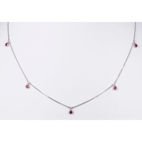 18k WG Pink Ruby Necklace The Ring Austin Round Rock, TX