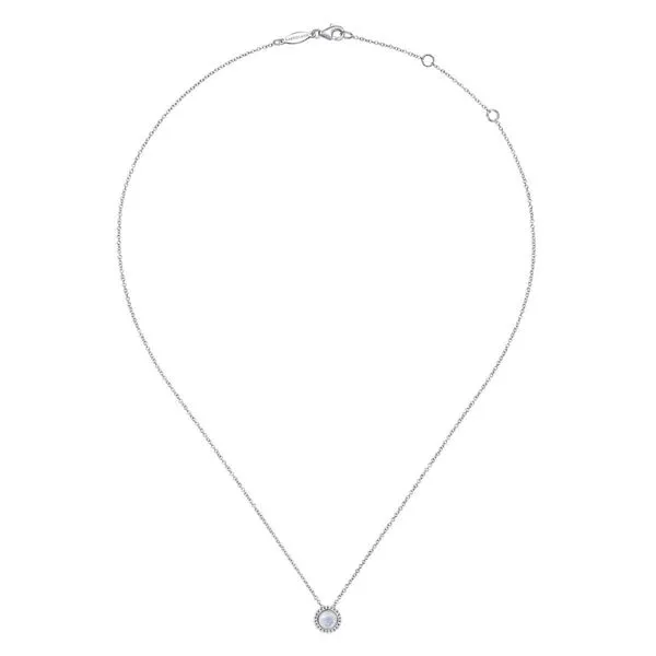 925 Sterling Silver Rock Crystal and White Mother Of Pearl Frame Necklace Image 2 The Ring Austin Round Rock, TX