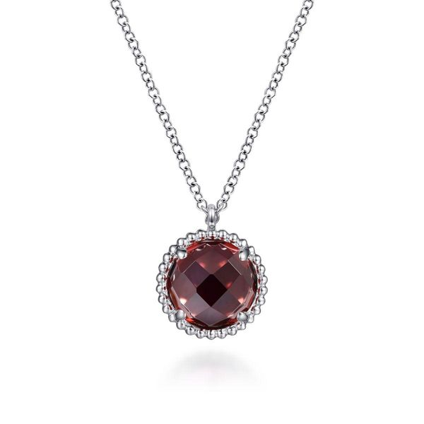 925 Sterling Silver Garnet Center Necklace The Ring Austin Round Rock, TX