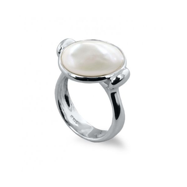 Sterling Round Baroque Coin Pearl Ring The Ring Austin Round Rock, TX