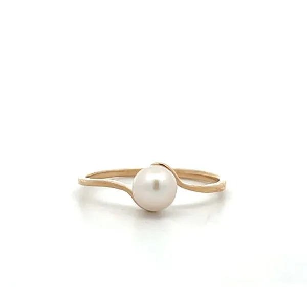 14K YG White Fresh Water Pearl Bypass Ring size 7.25 The Ring Austin Round Rock, TX